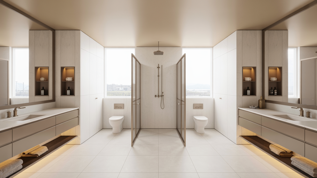 Jack and Jill Bathroom Layout Basics