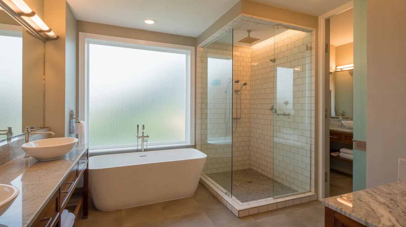 Master Bath Layout with Tub and Shower
