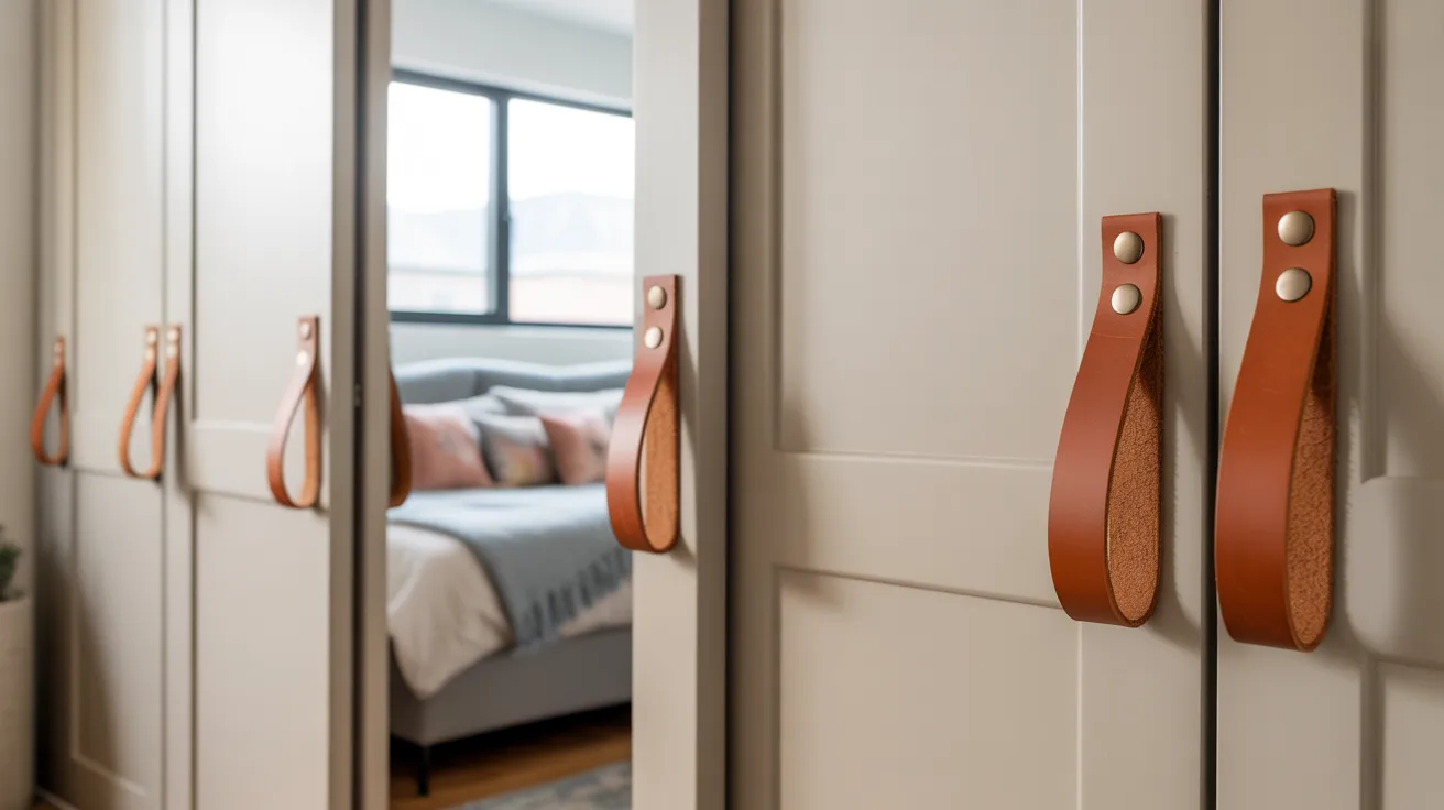 A cozy bedroom featuring a bed, a dresser, and a closet, creating a warm and inviting atmosphere.