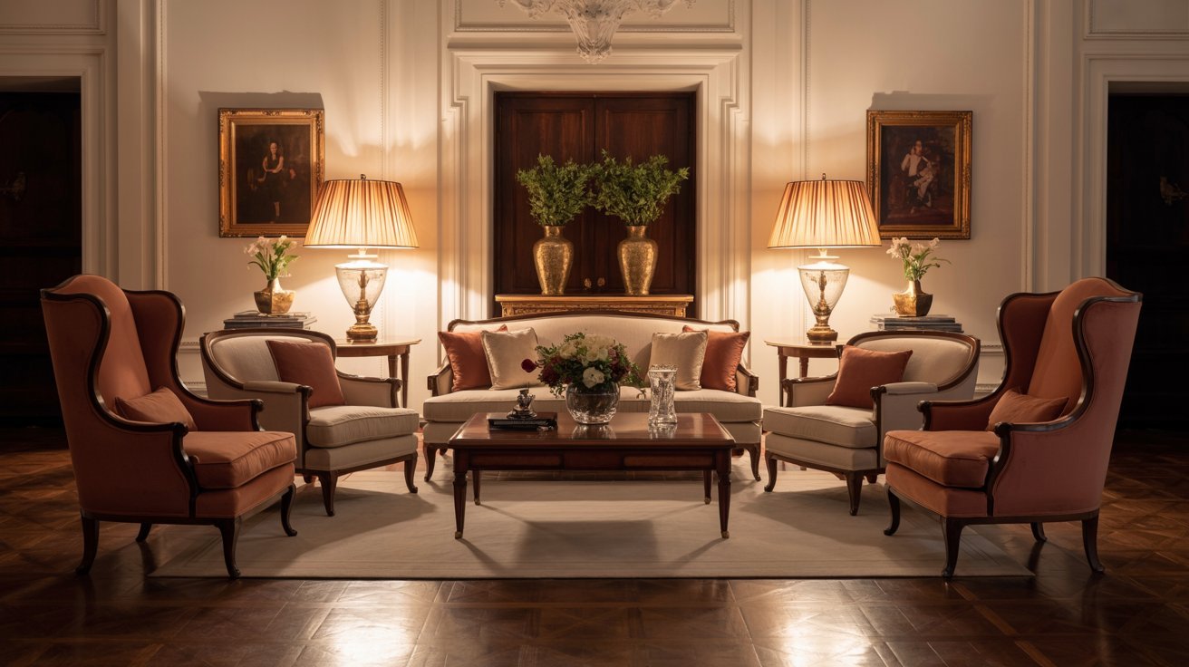 Symmetrical Furniture Arrangement