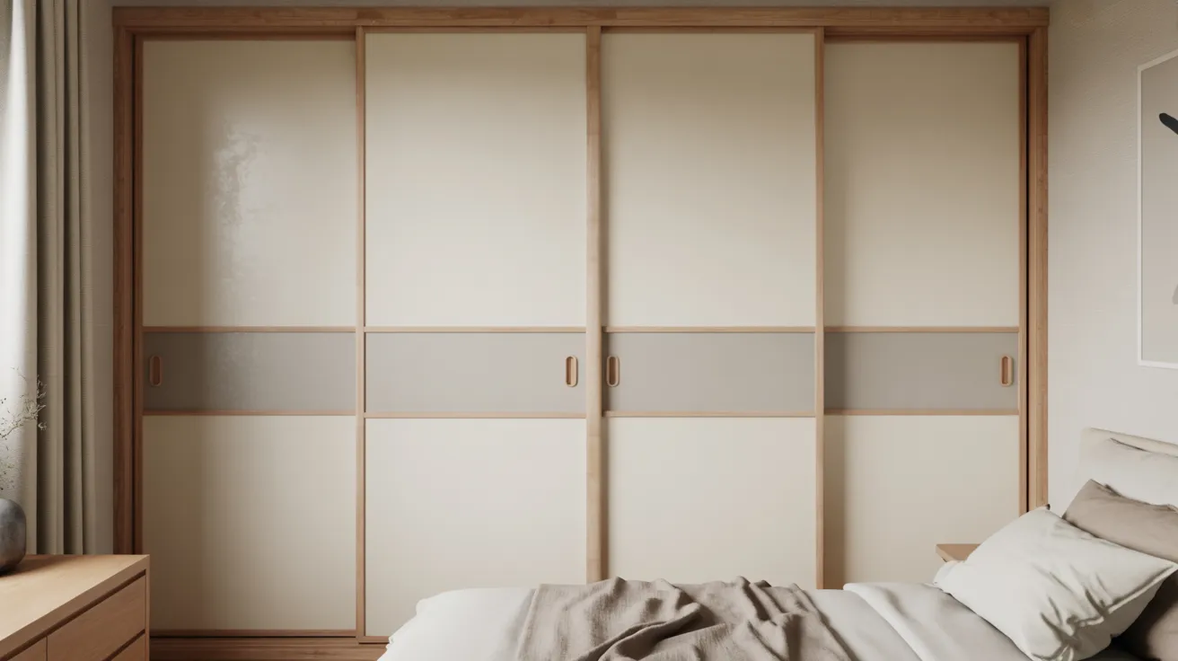 A cozy bedroom featuring a bed, a dresser, and a sliding door leading to an outdoor space.
