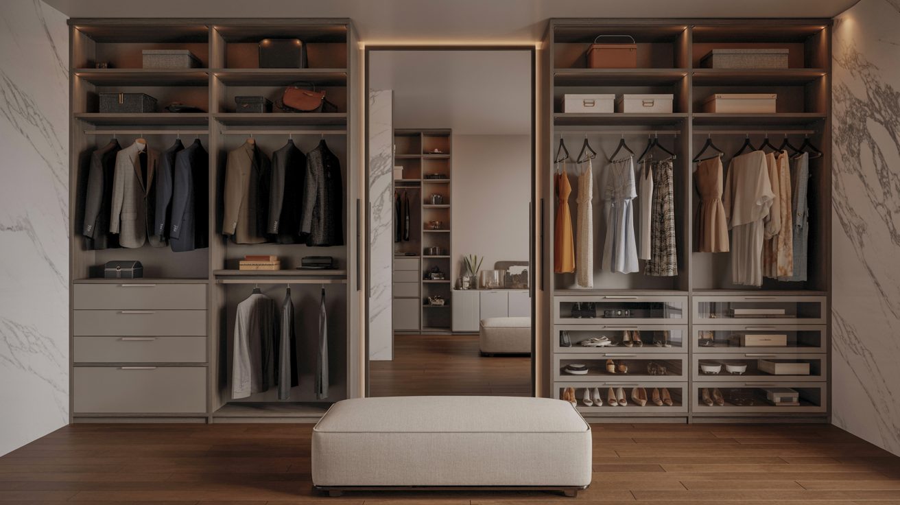His and Hers Master Closet Ideas