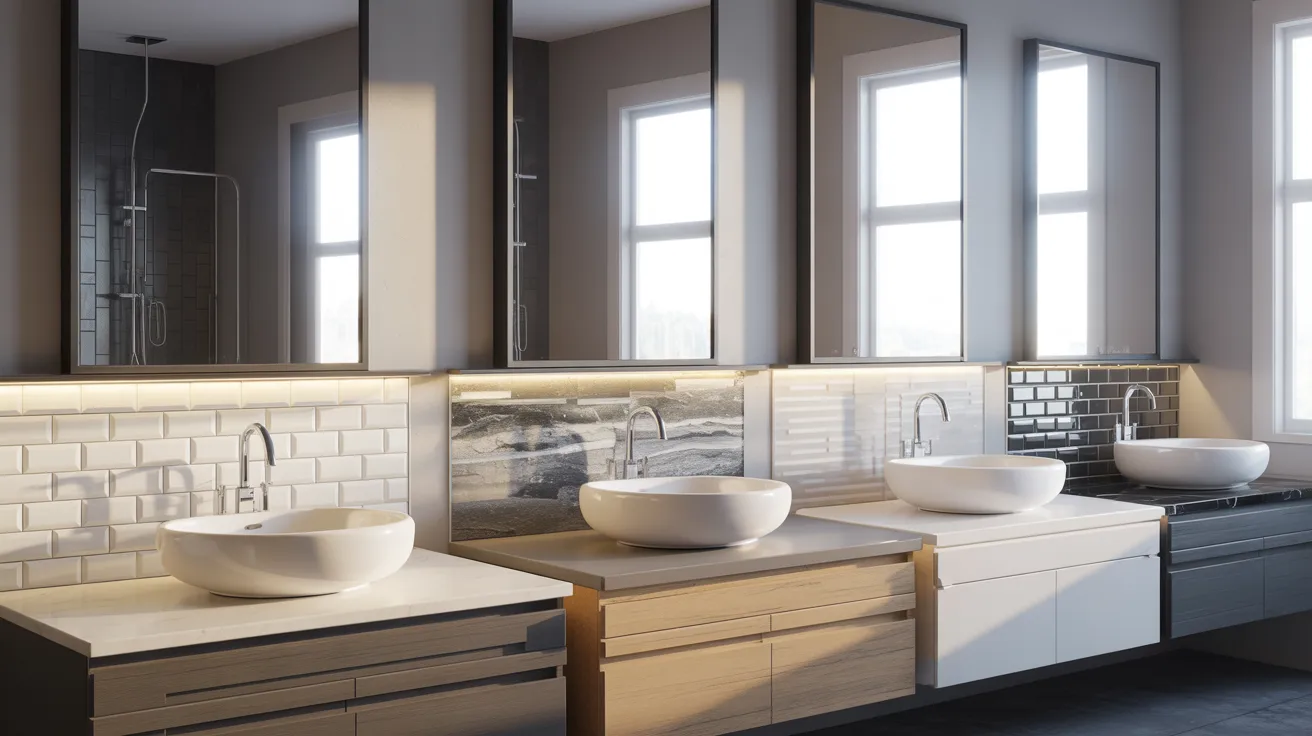 Typical Bathroom Backsplash Height Options