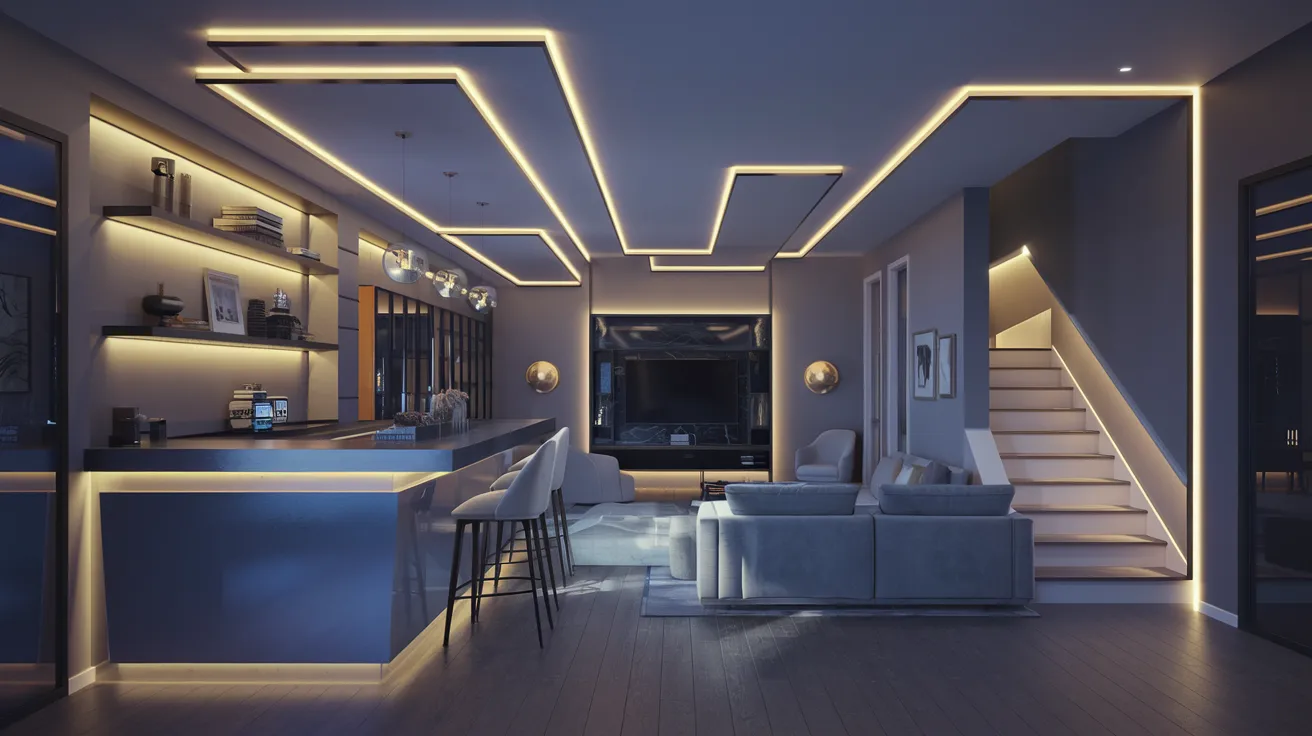 LED Strip Lighting for Modern Accents