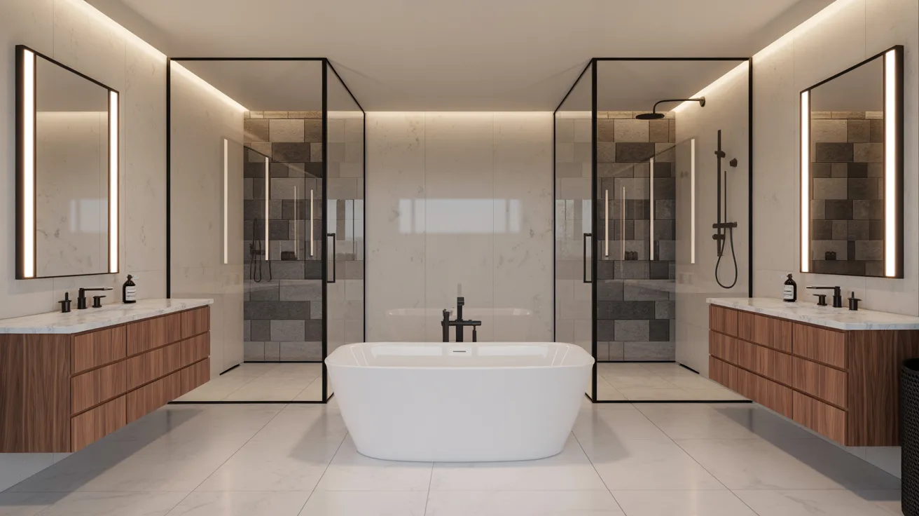 Square Master Bath Layout