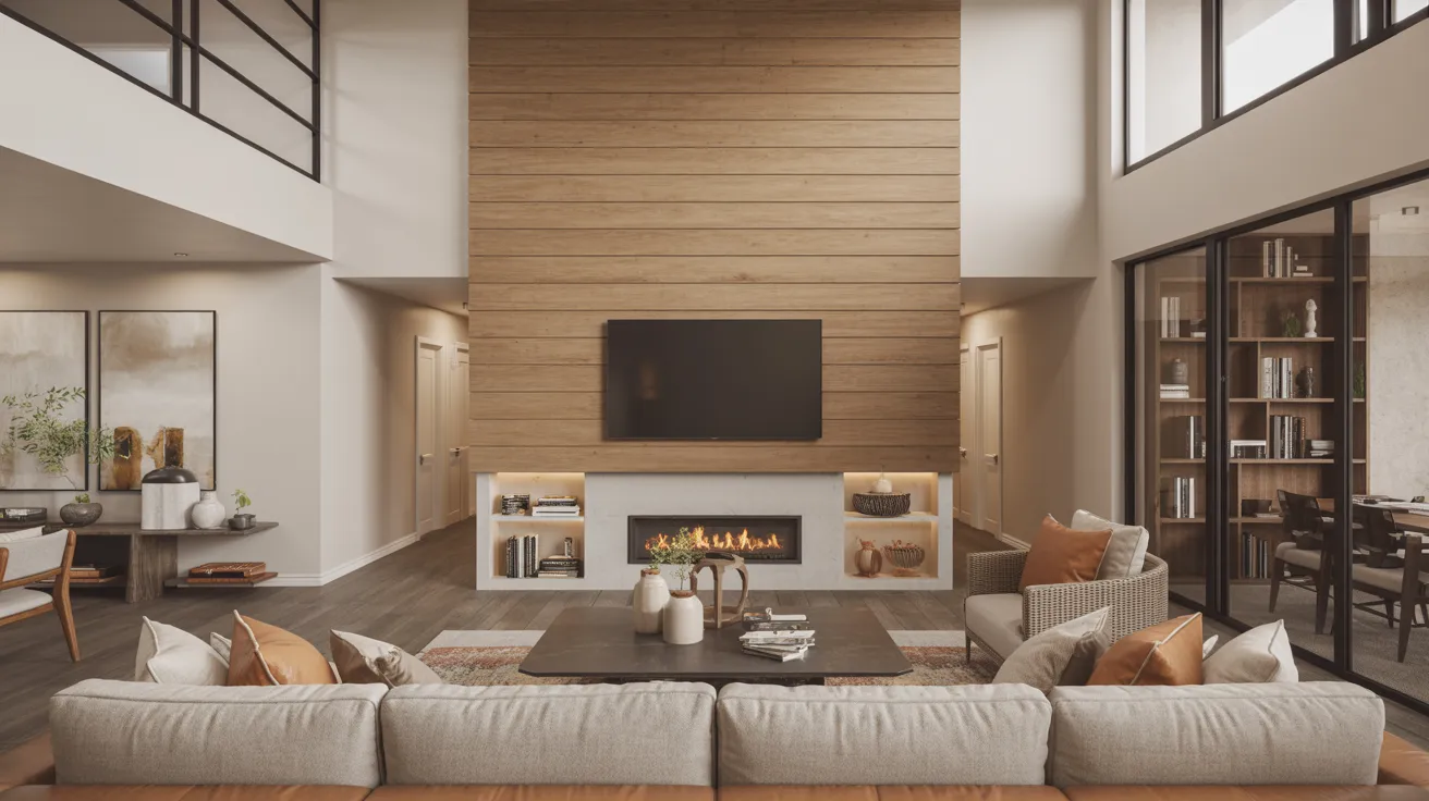 Floor-to-Ceiling Shiplap Feature Wall