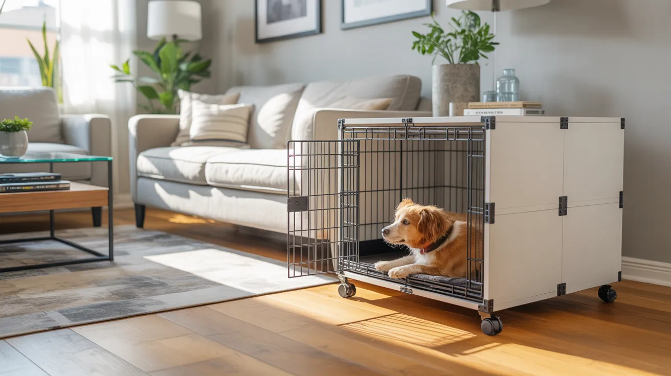 Rolling Dog Crate Using IKEA Storage Units