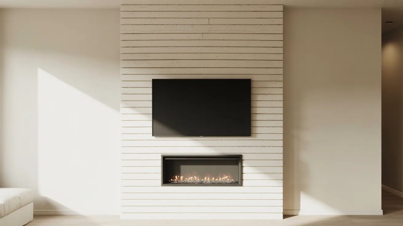 Minimalist Shiplap TV
