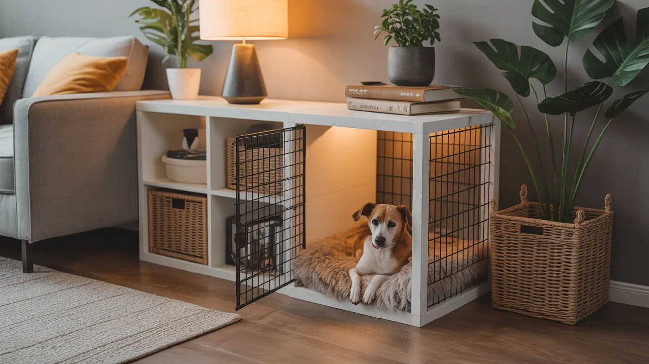 Kallax Shelf Dog Crate Conversion